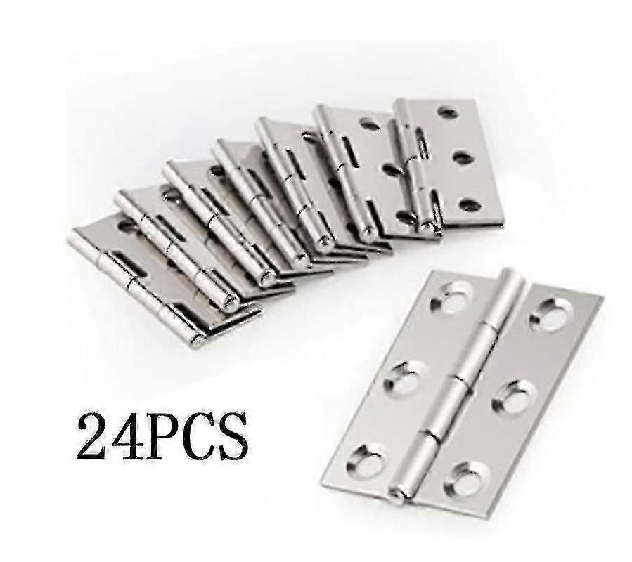 Stainless Steel Hinges Connectors 24 Pieces
