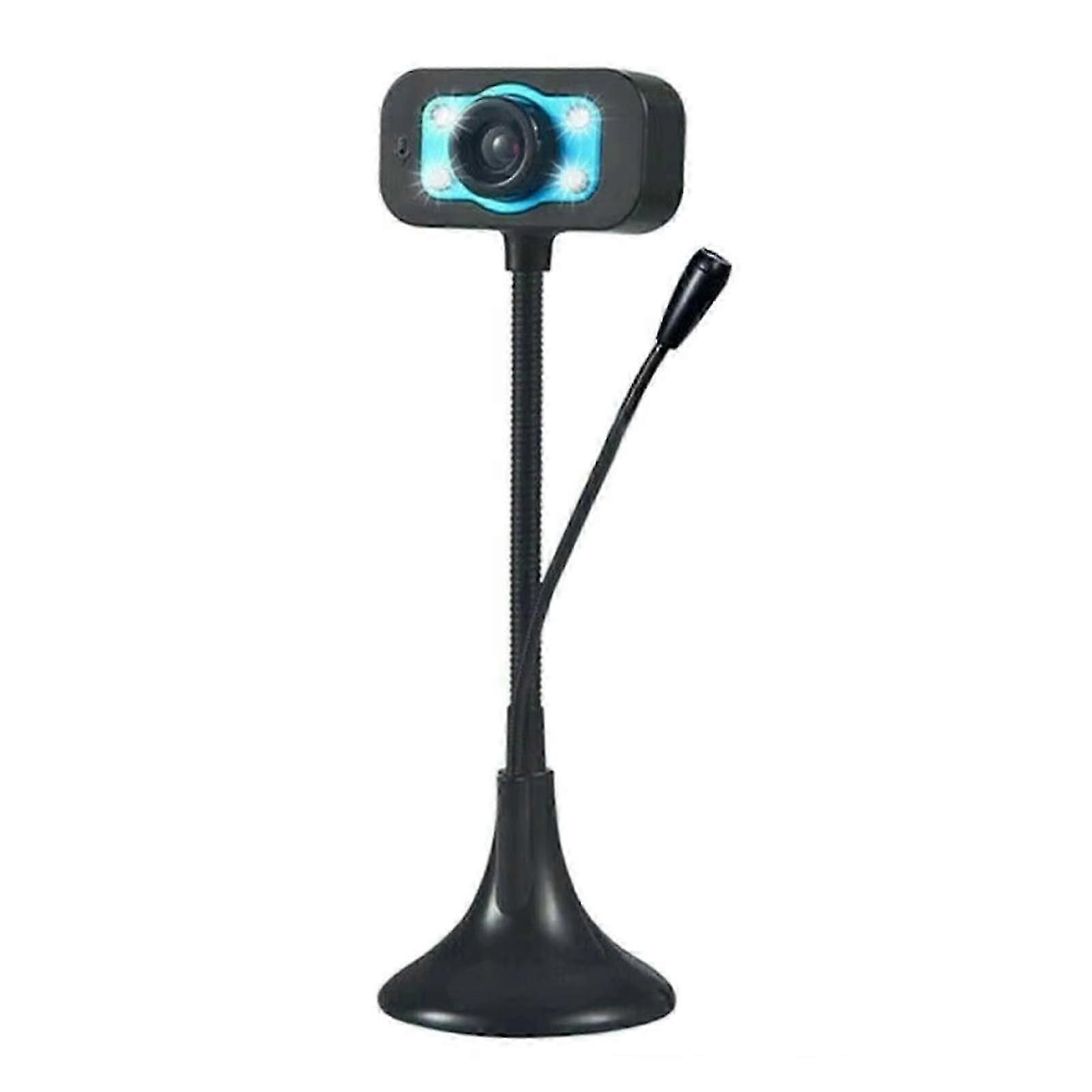 360 Degree Rotating Webcam with Noise Reduction Microphone Desktop Computer Webcam for Professional Visual Support