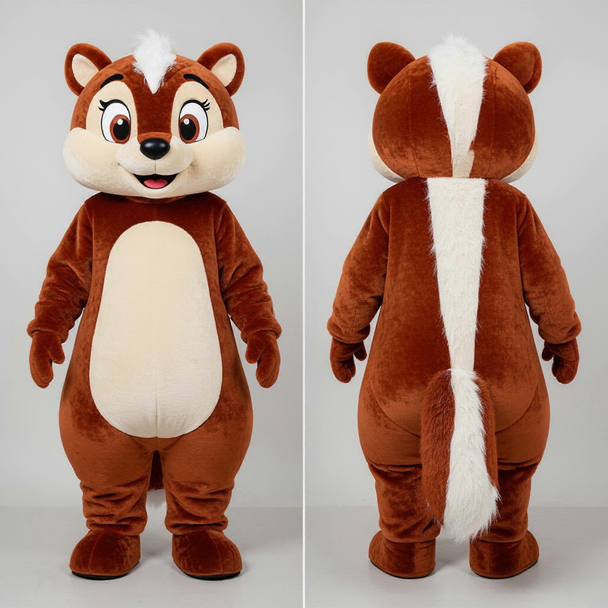 MASTICOT Rust Orange Playful Skunk Mascot