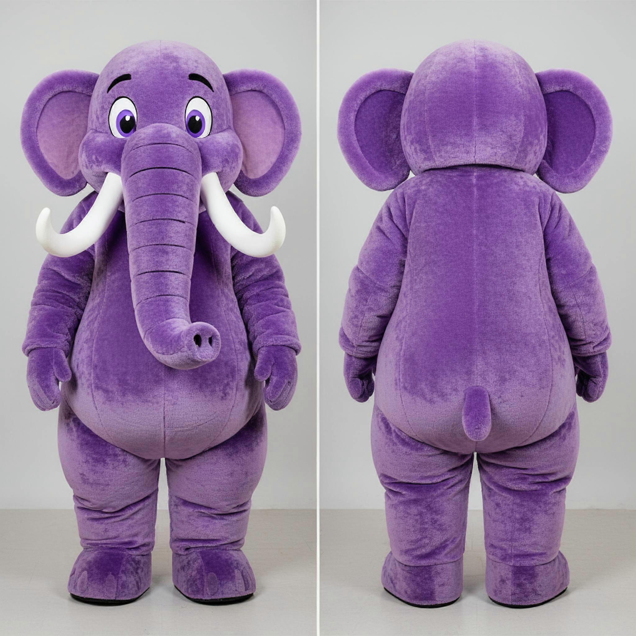 MASTICOT Purple Rounded Mammoth Mascot