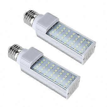 2X Fisod White Plant Aquarium 7W LED Grow Light, E27 Fish Tank Coral Bulb Lamp