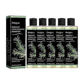 Reinigt und stärkt die Kopfhaut und die Haarwurzeln. 2026*1-5x Rosmarin-Shampoo mit hydrolysiertem Keratin für feuchtigkeitsspendende Reparatur.A2