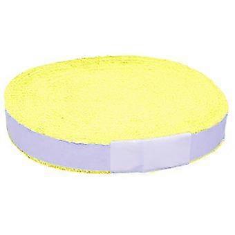 Toalha de Aperto de Raquete de Badminton Antiderrapante Fita de Aperto Rolo, Absorvente de Água Fita de Aparador de Raquete de Squash, Fita de Aperto de Raquete de Tênis Amarela