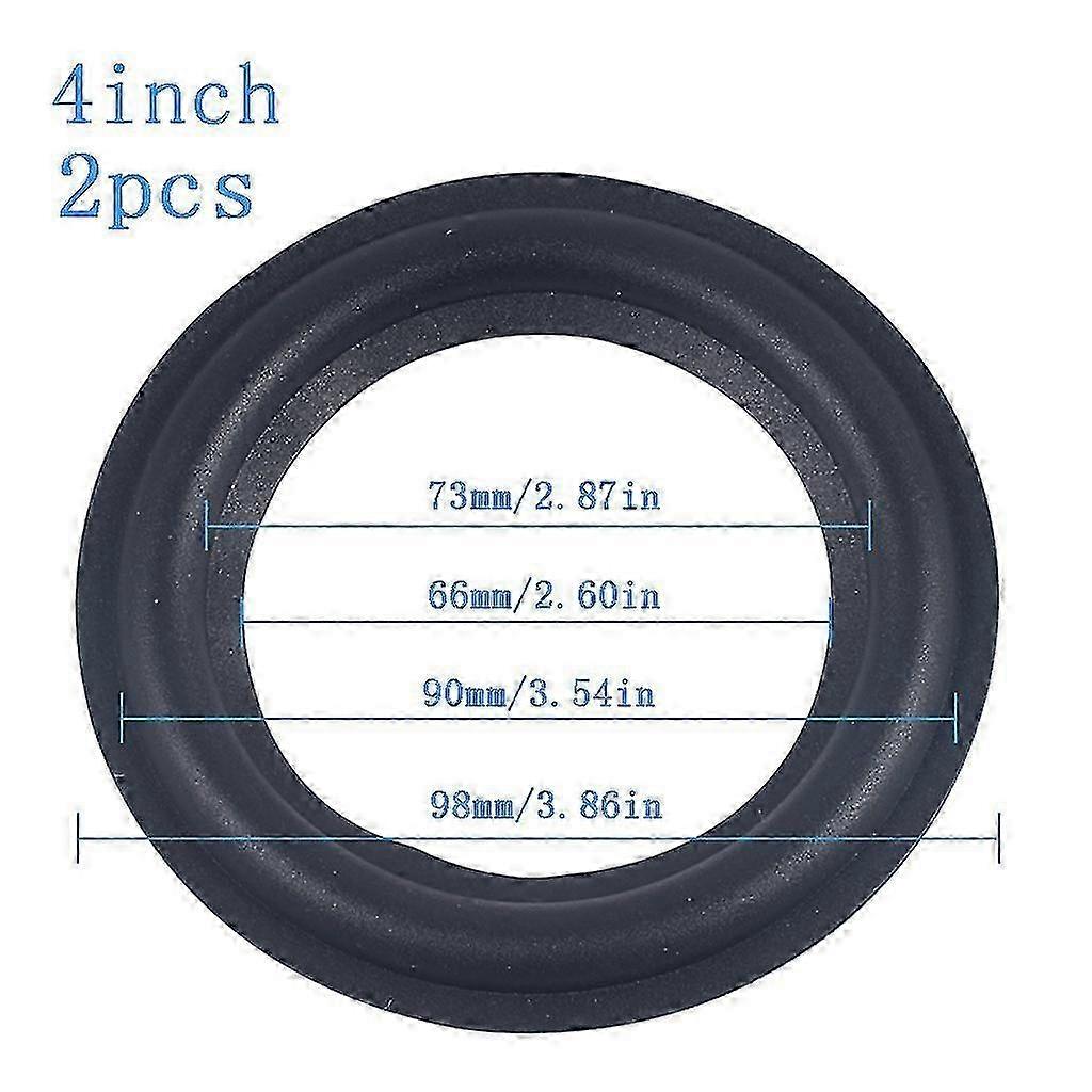 2pc Flexible Rubber Speaker Edge Kit