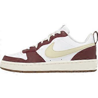 Scarpe da skateboard basse Nike Court Borough, bianche e rosse, unisex IB4706-121