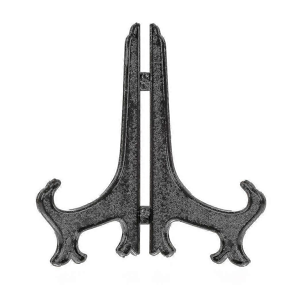 Foldable Plate Display Stand Black