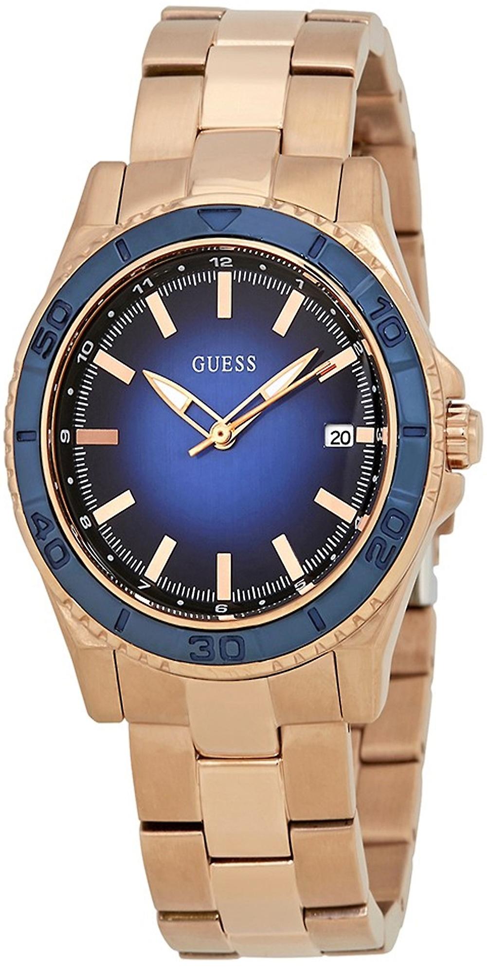 Guess ladies f14 Quartz Analog Women's Watch with Stainless Steel Bracelet In Gold Plated W0469L2