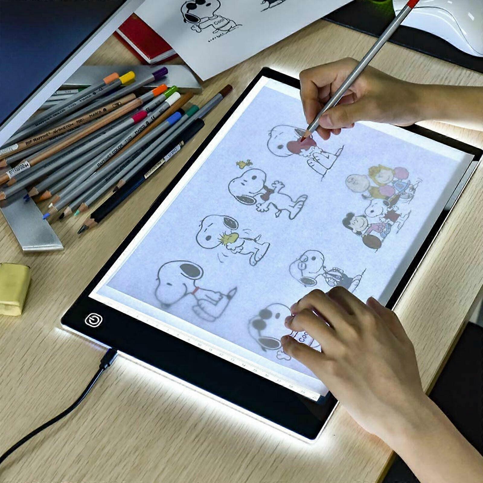 Ultra-Thin Portable A4 LED Light Box, Energy-Efficient, Adjustable Brightness