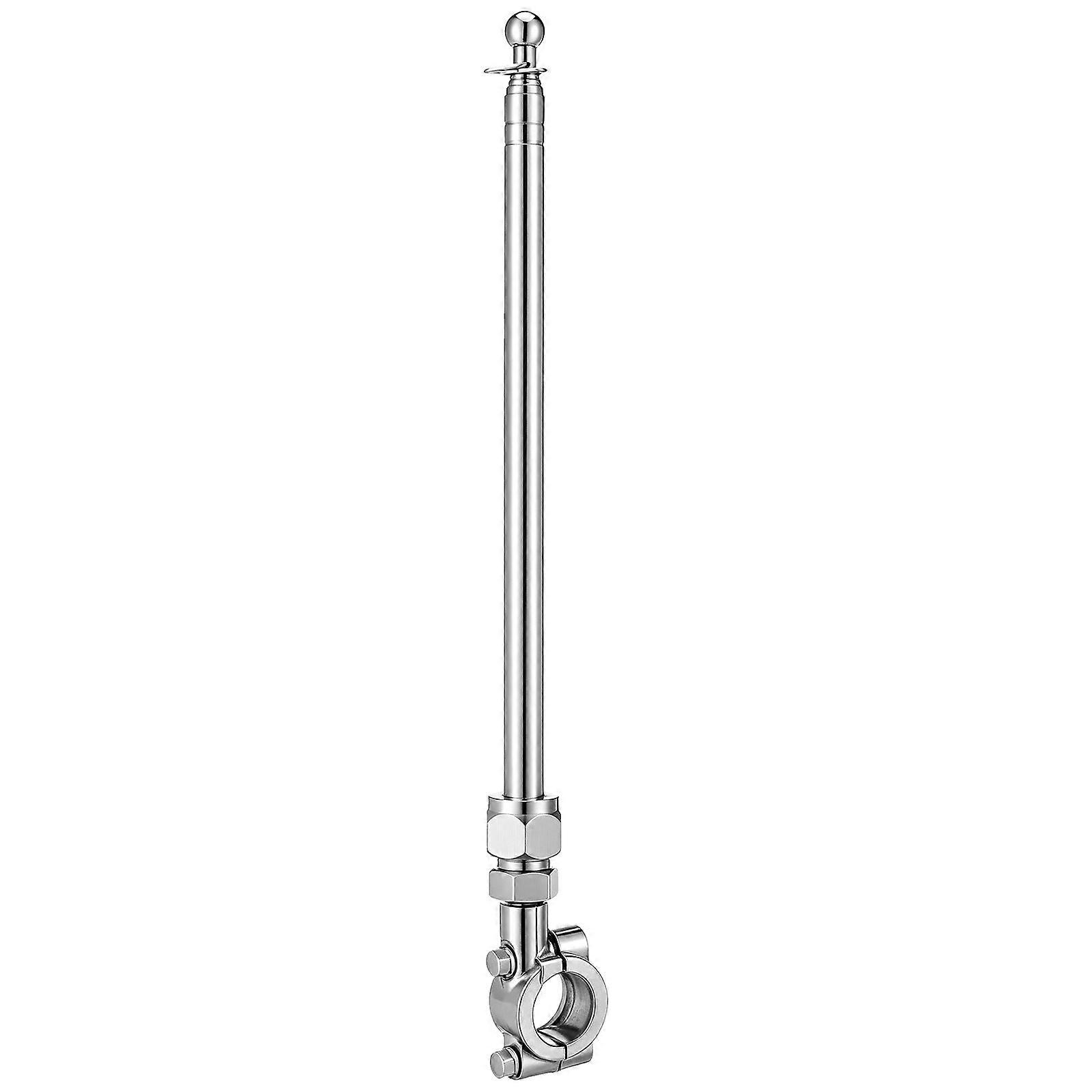 Motorcycle Flagpole Handlebar Stand for 3Pcs Adjustable Flag Holders