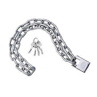 Bike Lock Security Heavy Duty Chain Padlock Mountain Bike Lock Silver