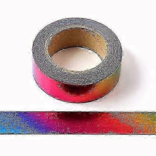 1 Roll, Rainbow Solid Foil Washi Tape