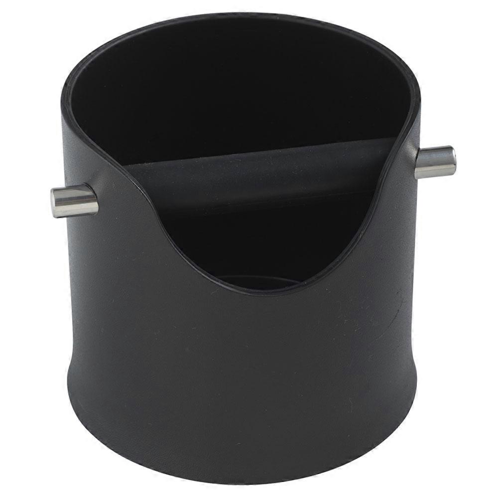 BLACK Crema Pro Knock Bin 110mm Compact Shock Absorbing Solid Non Slip Base