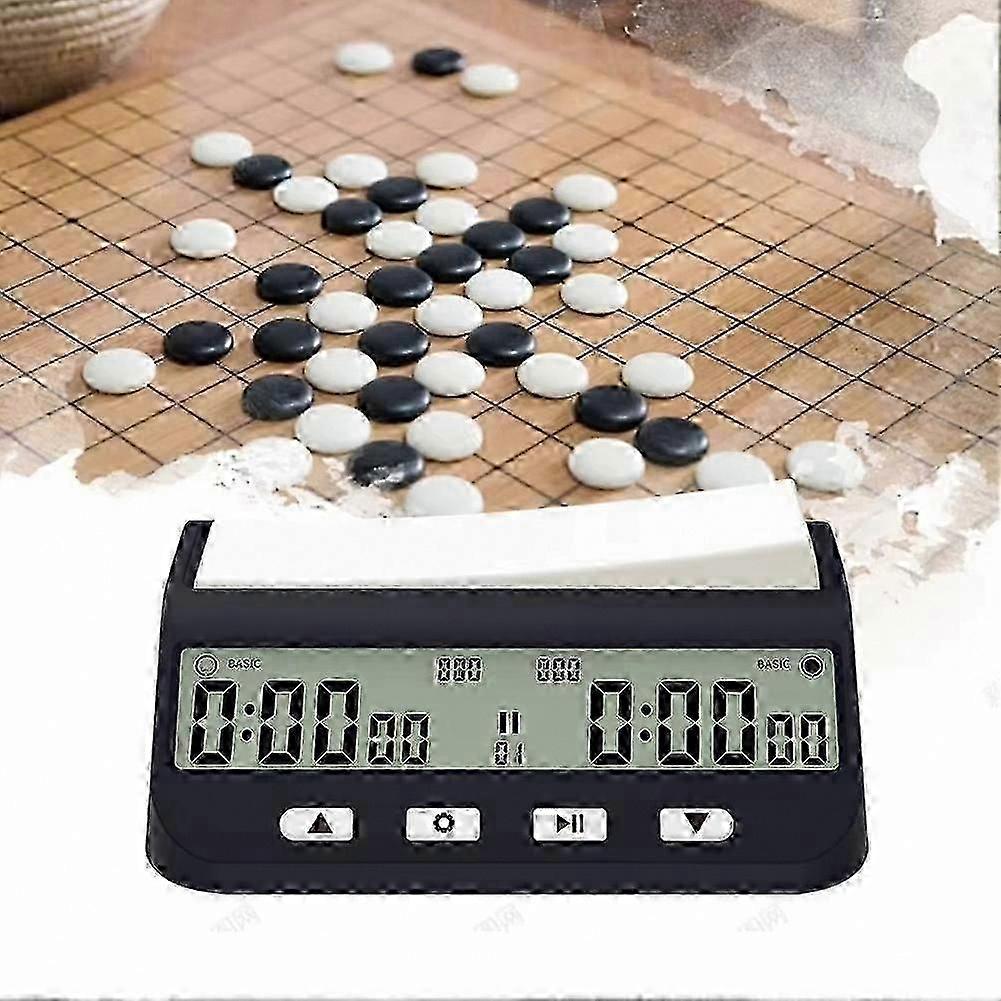 Digital Chess Timer with Bonus Delay and Positive Time Features Portable Chess Clock