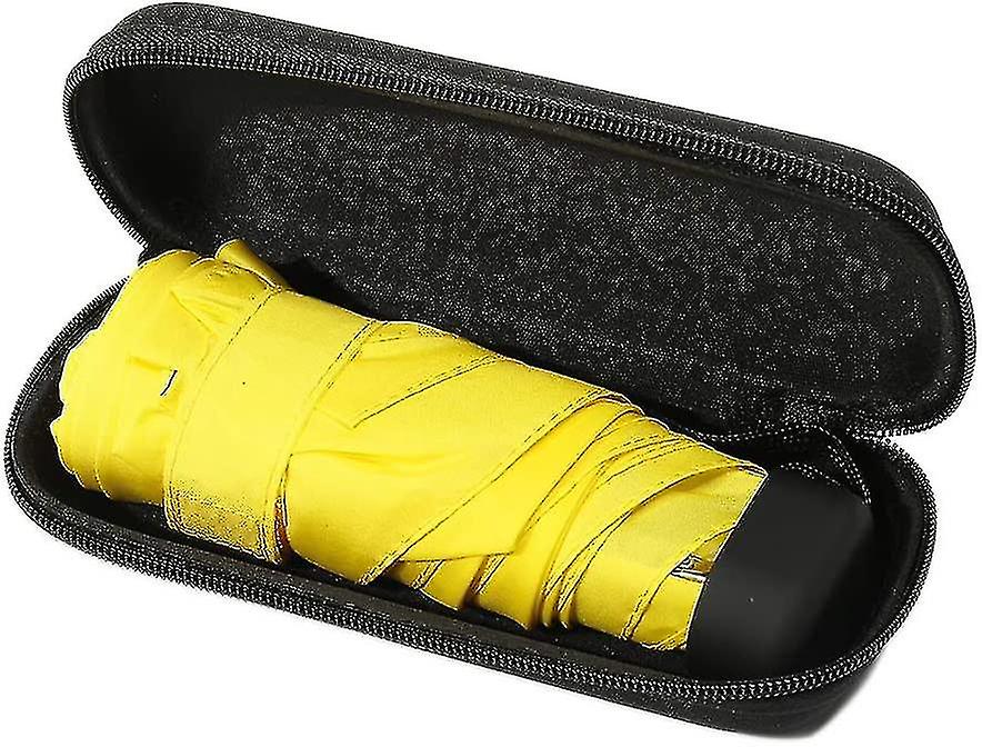 Mini Pocket Umbrella With Waterproof Case Windproof Folding Compact Travel