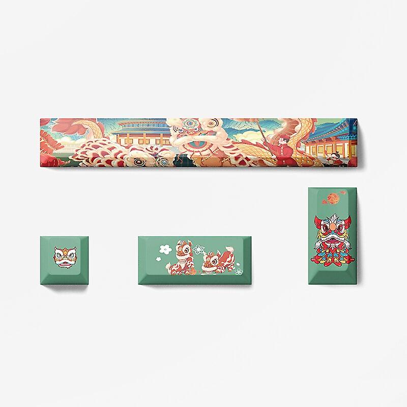 4 Pcs 5-side Dye-sublimated Pbt Keycaps Totoro Keys Spacebar Novelty Oem Profile Fit Cherry Mx Switches On Mechanical Keyboard