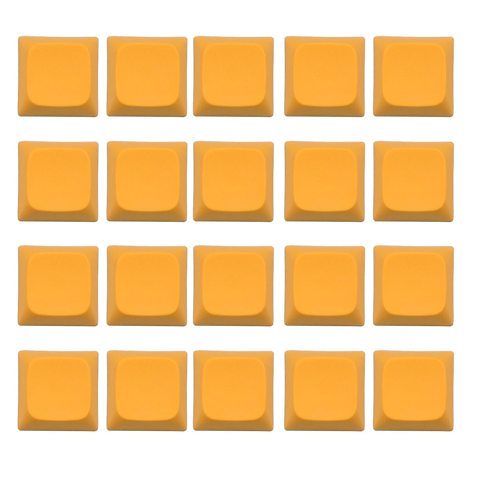20PCs PBT Blank Keycaps Mechanical Keyboard Installation 1U XDA Profile for Key