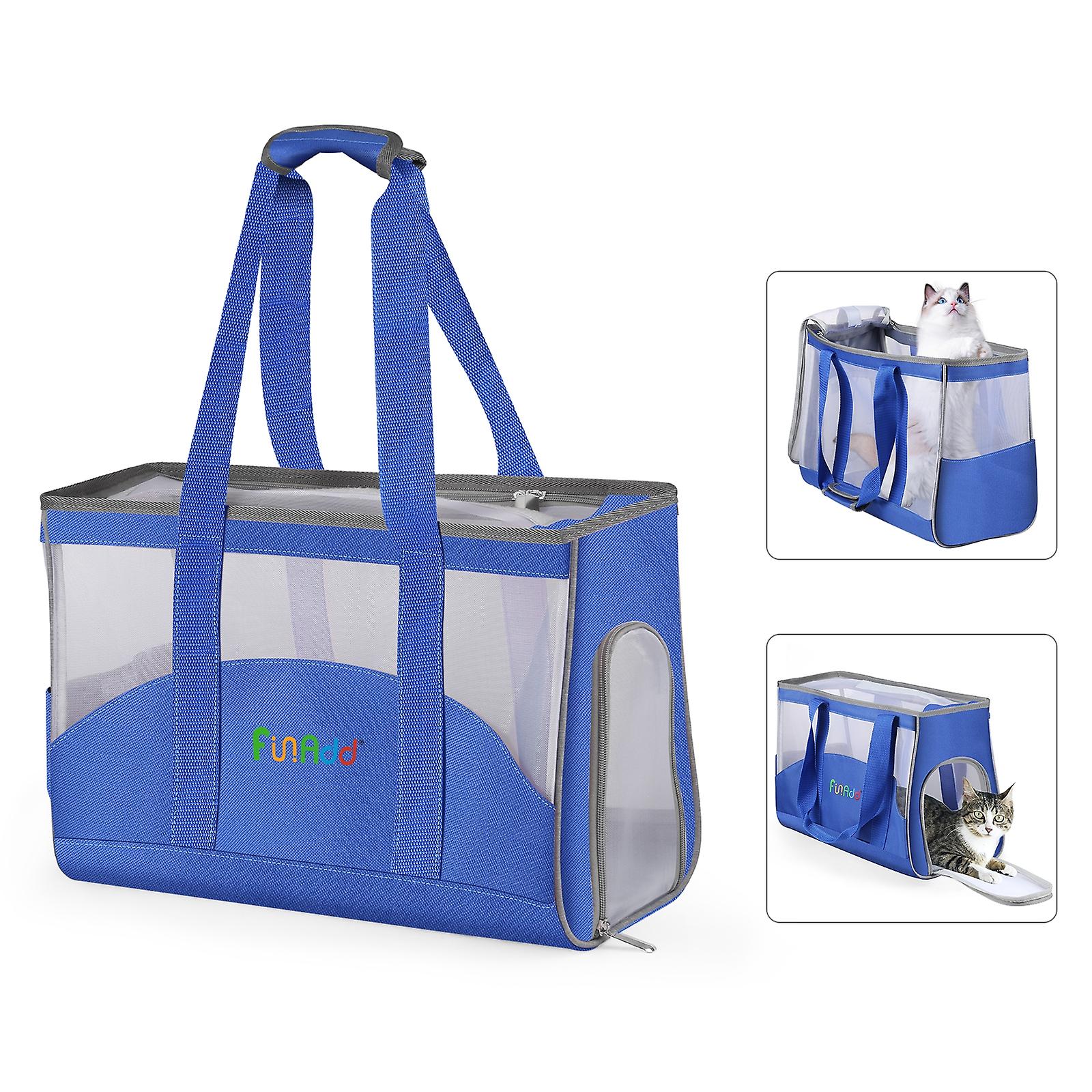 FUNADD Portable Breathable Pet Bag Grey