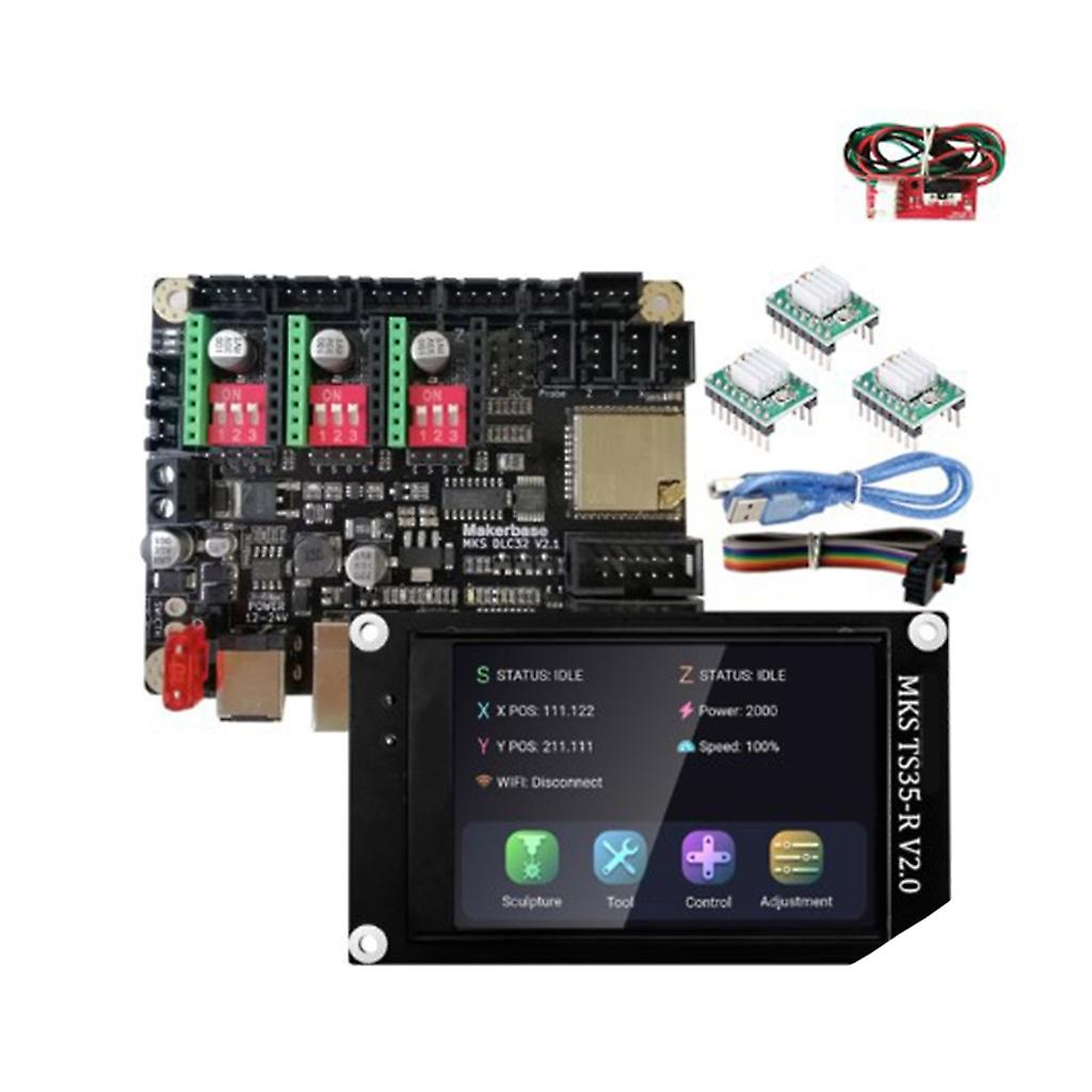 MKS DLC32 V2.1 GRBL جهاز تحكم آلة النقش بالليزر CNC دون اتصال بالإنترنت CNC3018 MAX