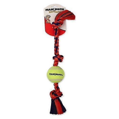 Mammoth Pet Products， Flossy Chews 3 结拖船带网球，混合，迷你（11 英寸长）