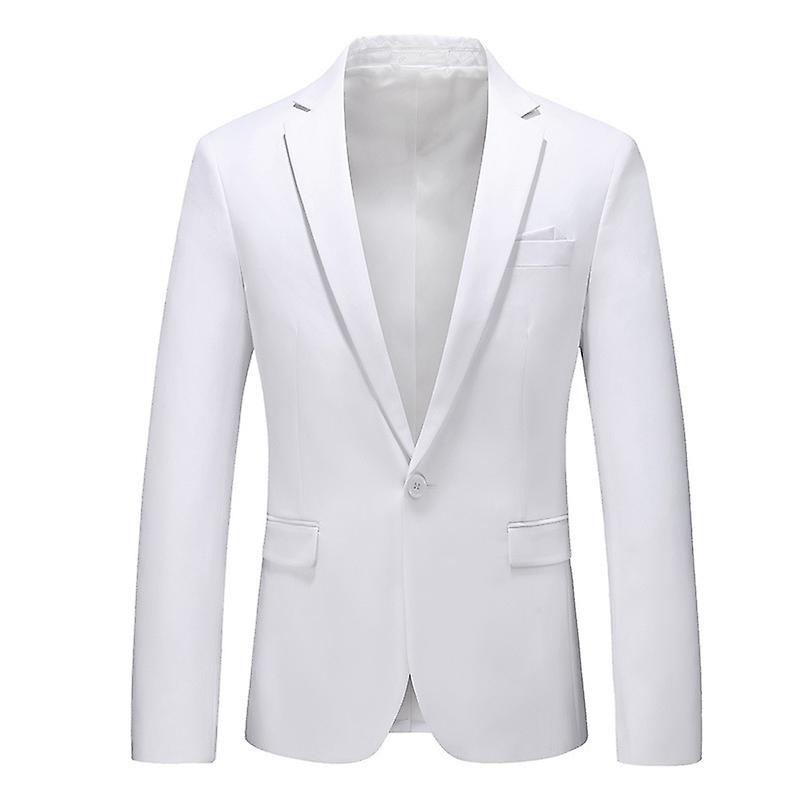 Mens Jacket Casual 1 Buttons Single Breasted Suit Jacket Modern Wedding Tux Blazer