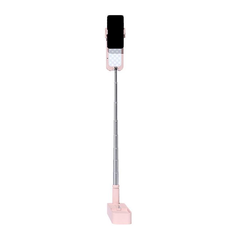 Mobile Phone Live Broadcast Bracket Mobile Phone Recording Camera Bracket + Fill Light Pink