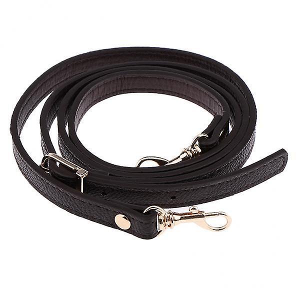 2xAdjustable Leather Shoulder Bag Strap Belt Replacement Lobster Clasps Deep Brown