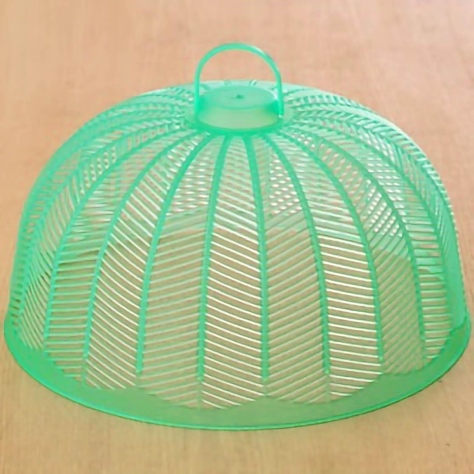Mesh Screen Food Screen Reusable Outdoor Picnic Food Covers for Dust Bug ProofGreen