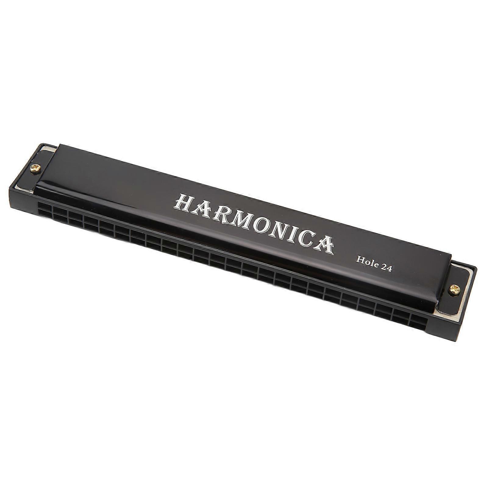 24 Hole Harmonica for Beginners Plastic Harmonica Wind Musical Instrument for Stage Performance