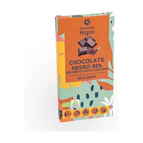 85% dark chocolate with organic cocoa nibs 100 g
