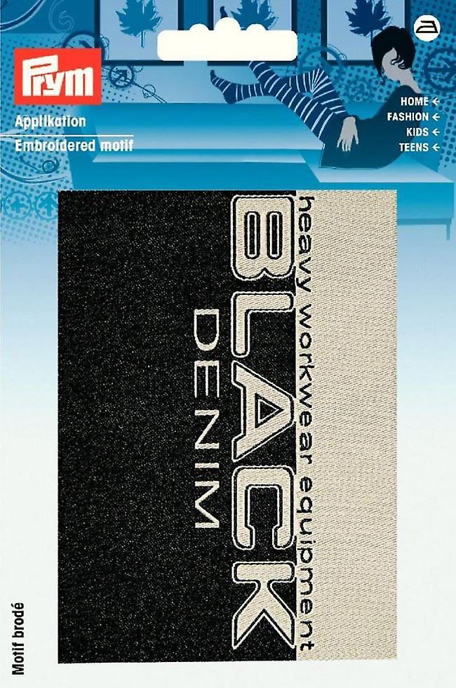 Prym Patch Motif Black Denim - each