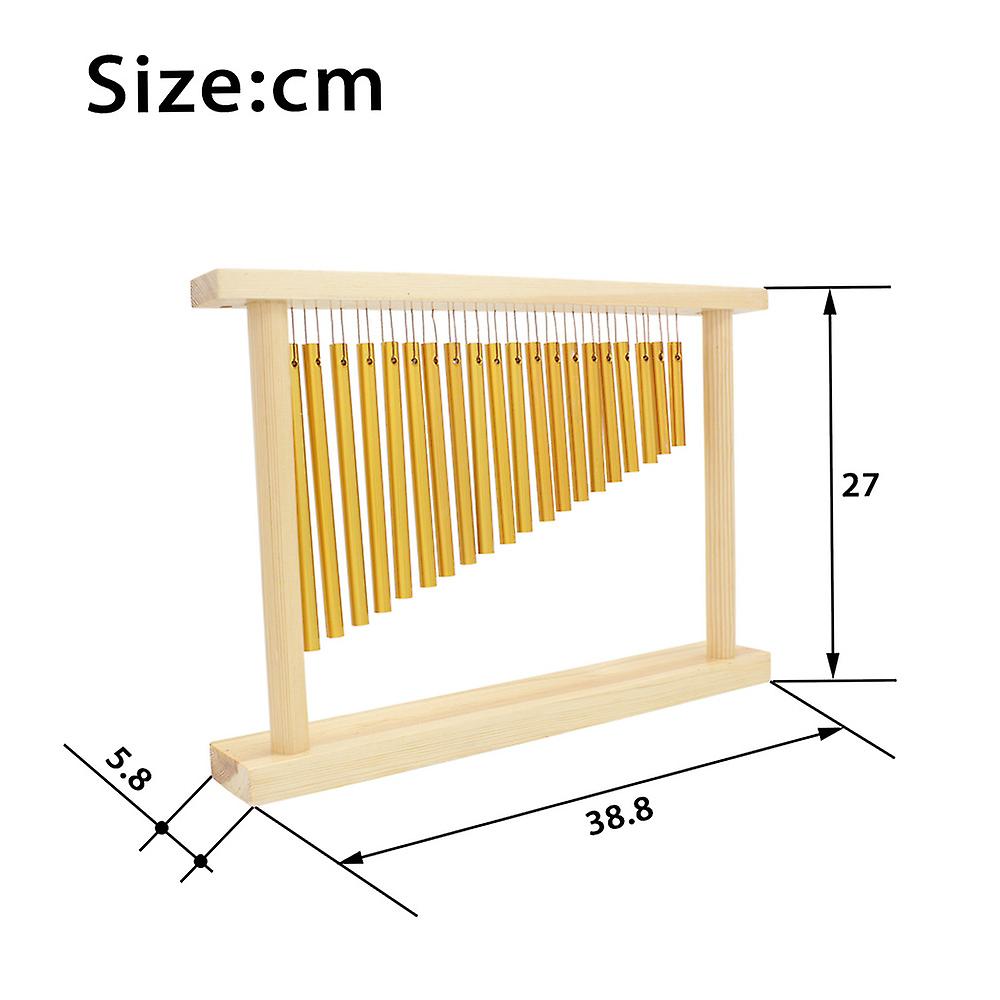 20-tone Table Top Bar Chimes 20 Bars Single-row Musical Percussion Instrument