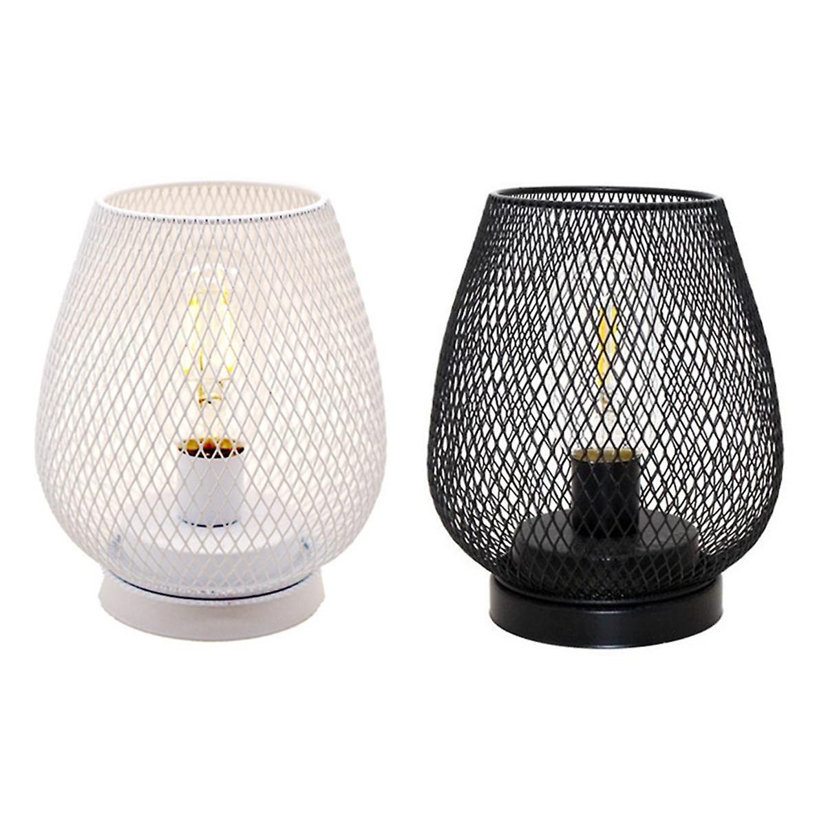 Metal Cage LED Lantern Battery Powered Light with LED Great for Weddings Parties Patio Events Night