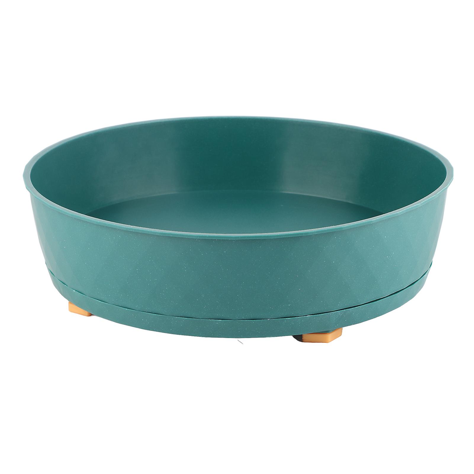 Kitchen Turntable Spin Round Tray 360 Degrees Rotating Non Skid Multifunctional Spice Organizer for Cabinet Pantry Refrigerator Countertop Green