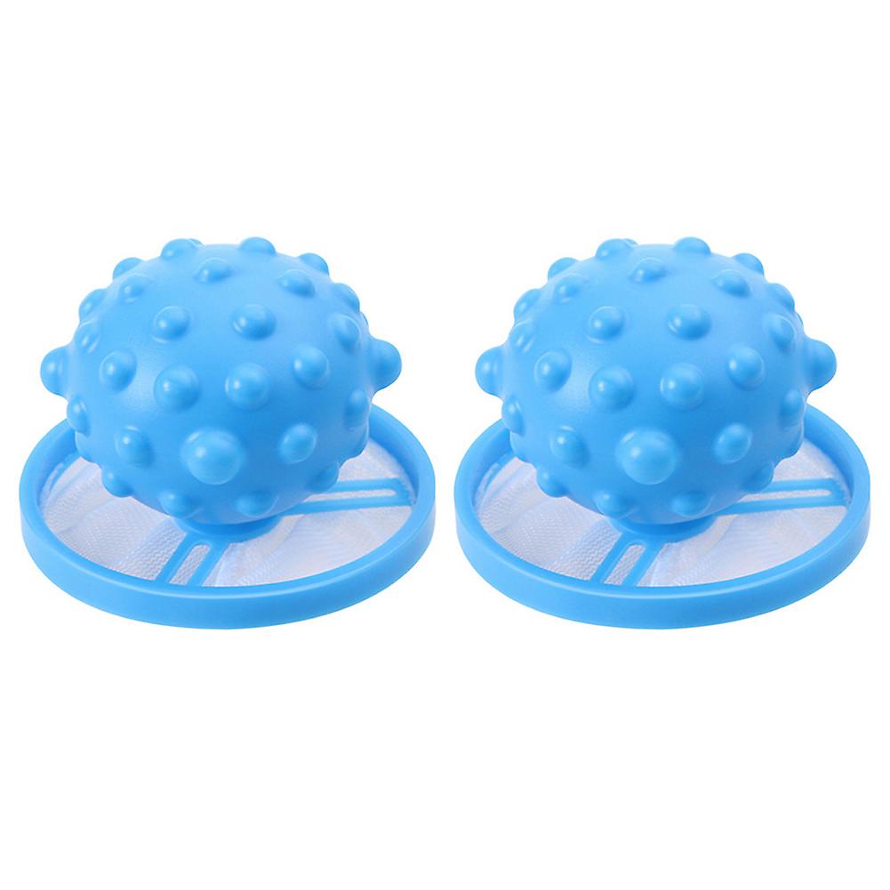 2pcs Washing Machine Hair Filter Mesh Filter Bag Hair Removal Device Cleaning Ball Net Pouch