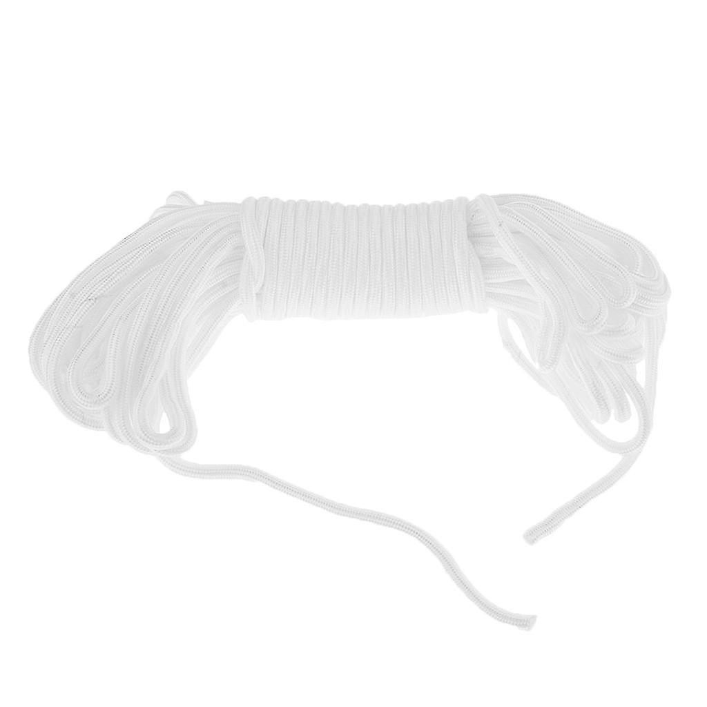 30m Water Rescue Floating Lifeguard Life Saving Rope Float Line White 6mm