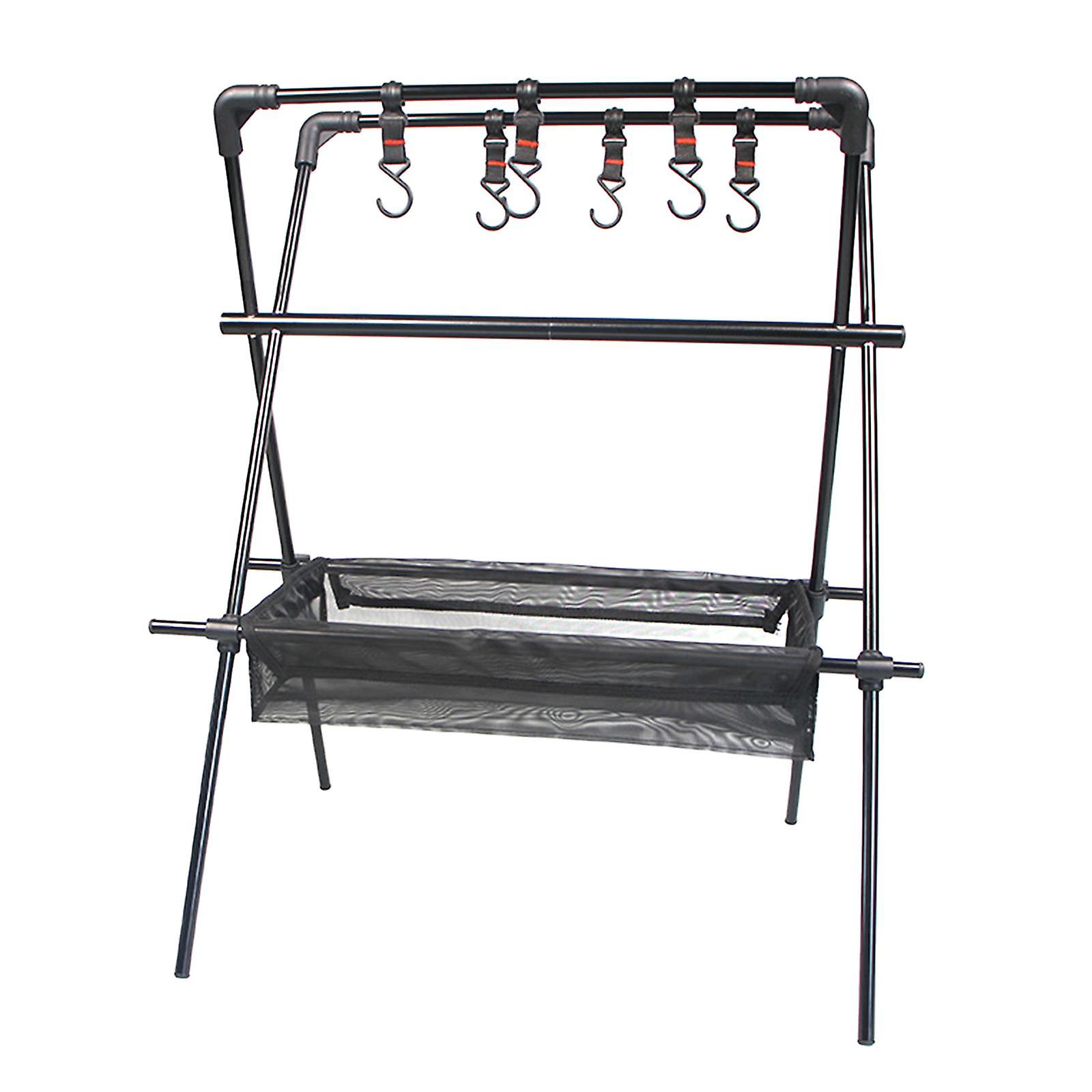Folding Camping Hanging Rack Aluminum Alloy Tools for Cooking Three layers