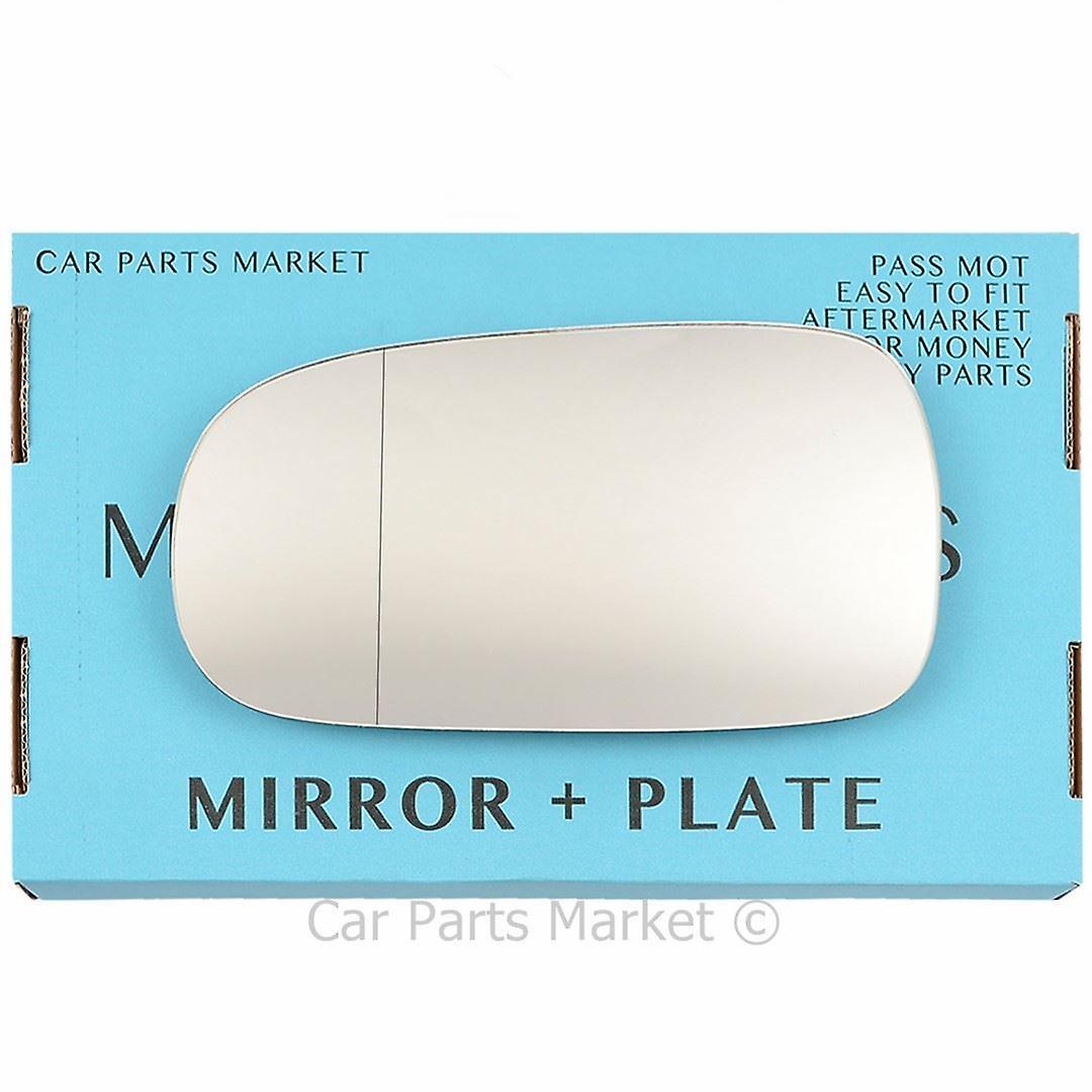 Left Side Wide Angle Wing Mirror Glass For Smart Roadster 2003-2006 +Plate