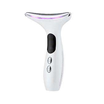Microcorrente viso collo dispositivo di bellezza fotone rassodante ringiovanimento anti rughe sottile doppio mento cura della pelle massaggiatore viso