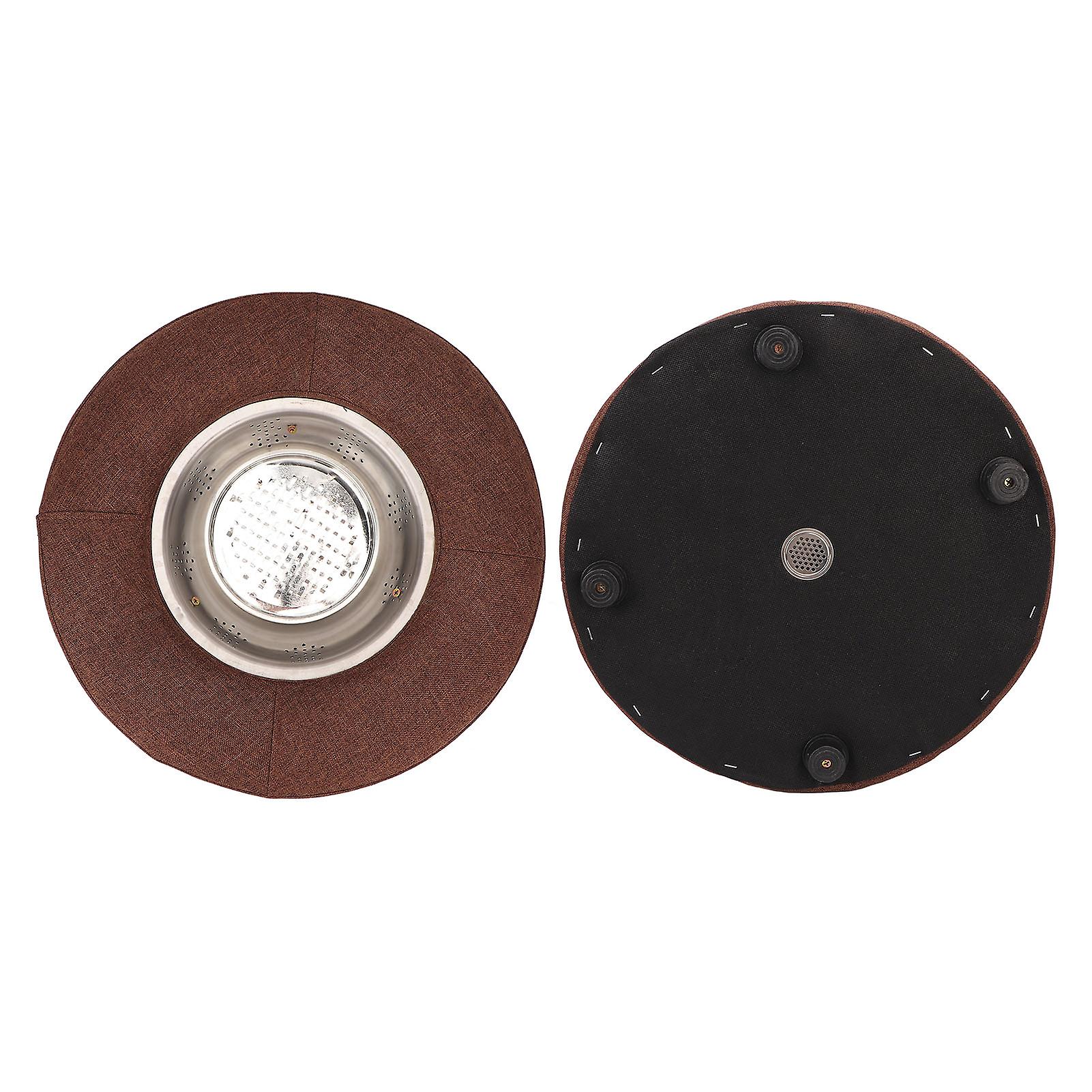 Moxibustion Cushion Adjustable Temperature Brown Round Moxibustion Pad Moxibustion Tool for Home Beauty Salon 