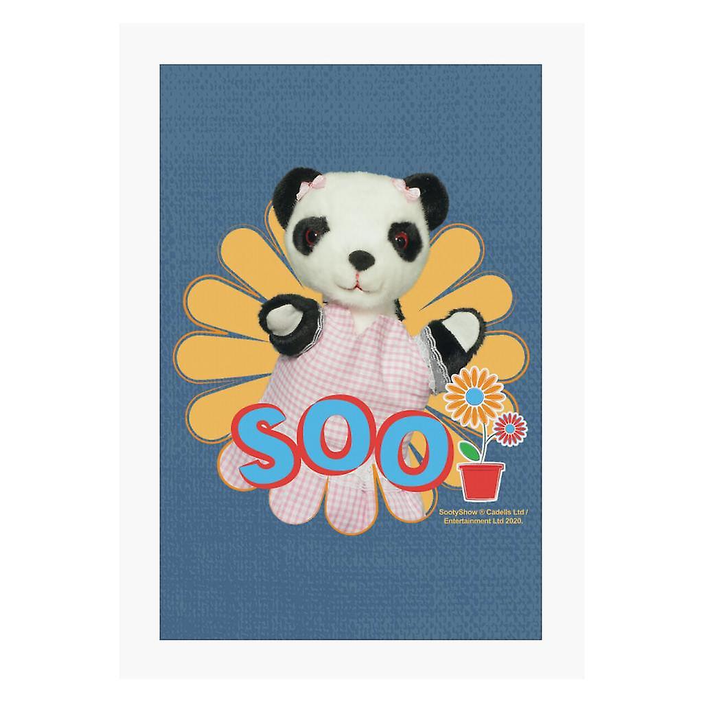 Sooty Soo Flower A4 Print