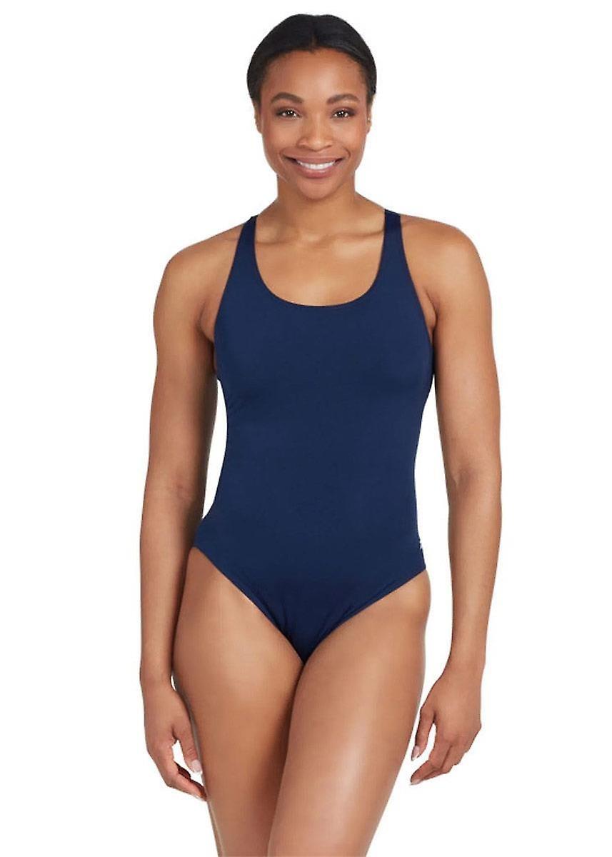 Zoggs Cottesloe Powerback Swimsuit - Navy - Girls