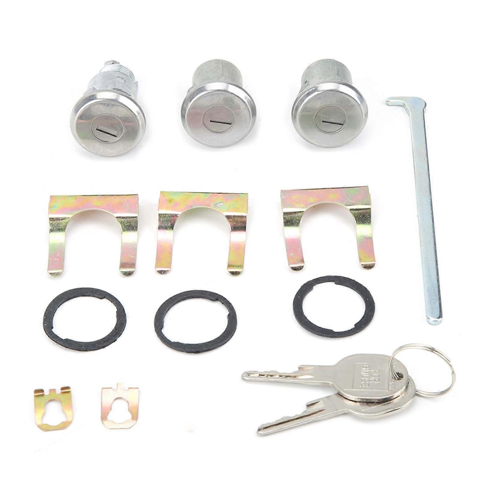Door Lock Cylinder and Key for Chevrolet Camaro Replacement Part 654394765282 High Security Durable Car Door Lock Assembly