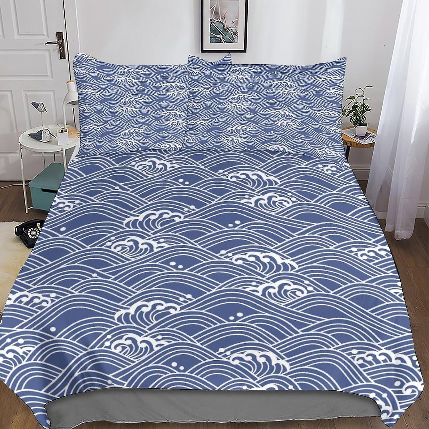 Geometric Patterns Comforter Duvet Cover 3D Simple Modern Printed Bedding Set 3Pcs Quilt Cover with Zipper Closure for Teens And Adults