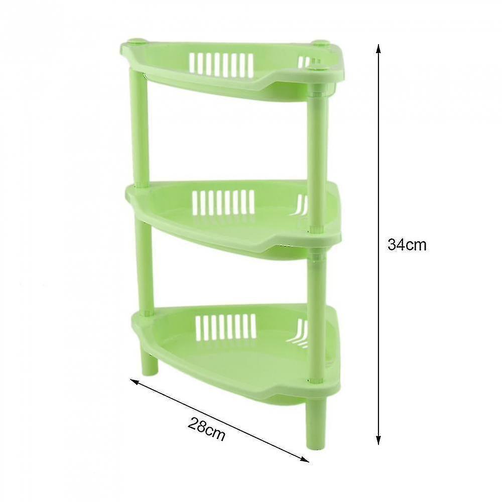 Mini Bathroom Shelf Storage Three Layer Plastic Tool Shampoo Holder Rack