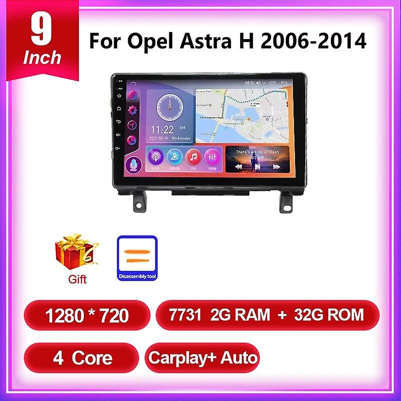 Android 12 Car Radio For Opel Astra H 2006-2014 Car Radio Stereo Qled Dsp Ips Navigation Multimedia Video Player Wifi Gps 2 Din
