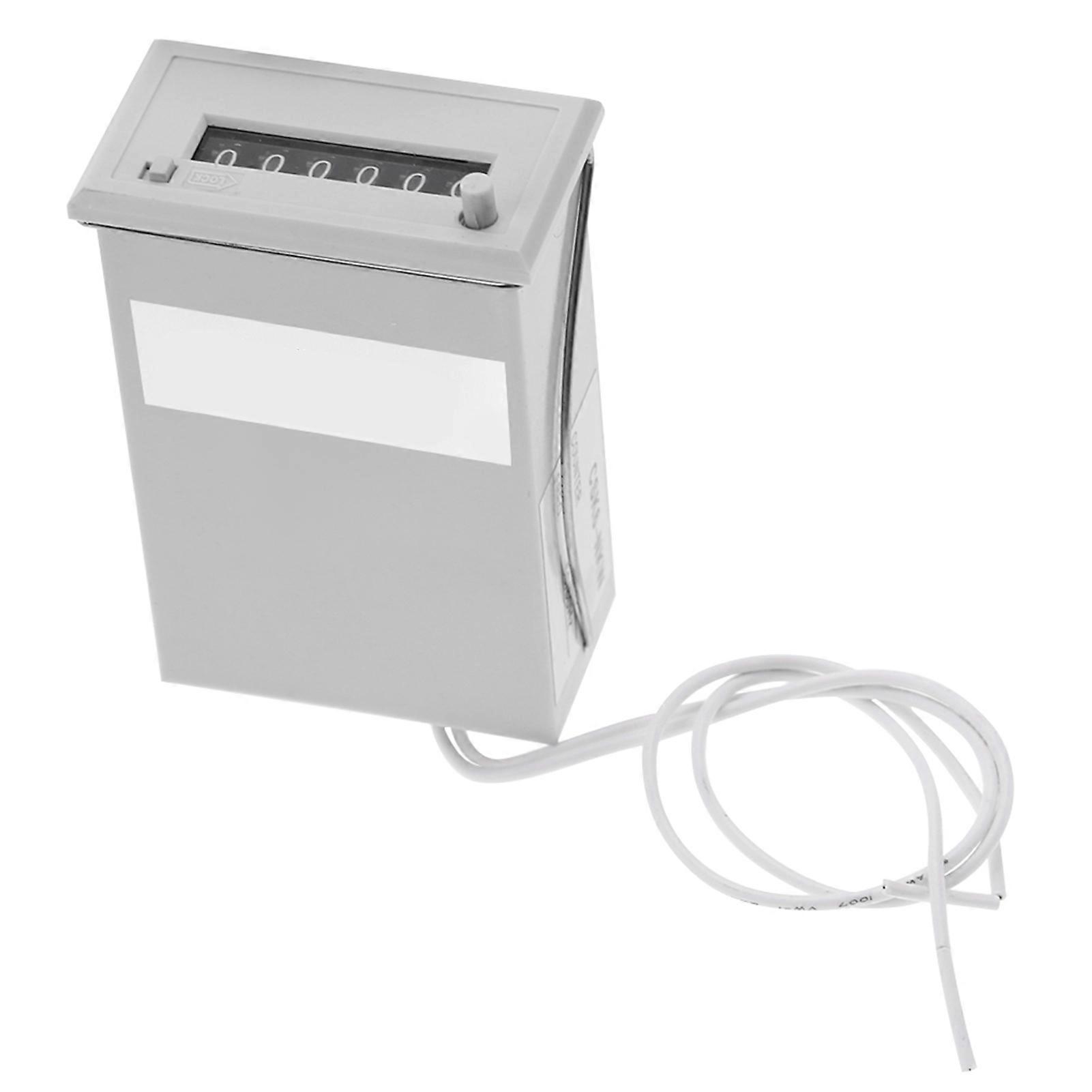 CSK6-NKW 6-Digit Electromagnetic Pulse Counter DC 12V Panel Mount