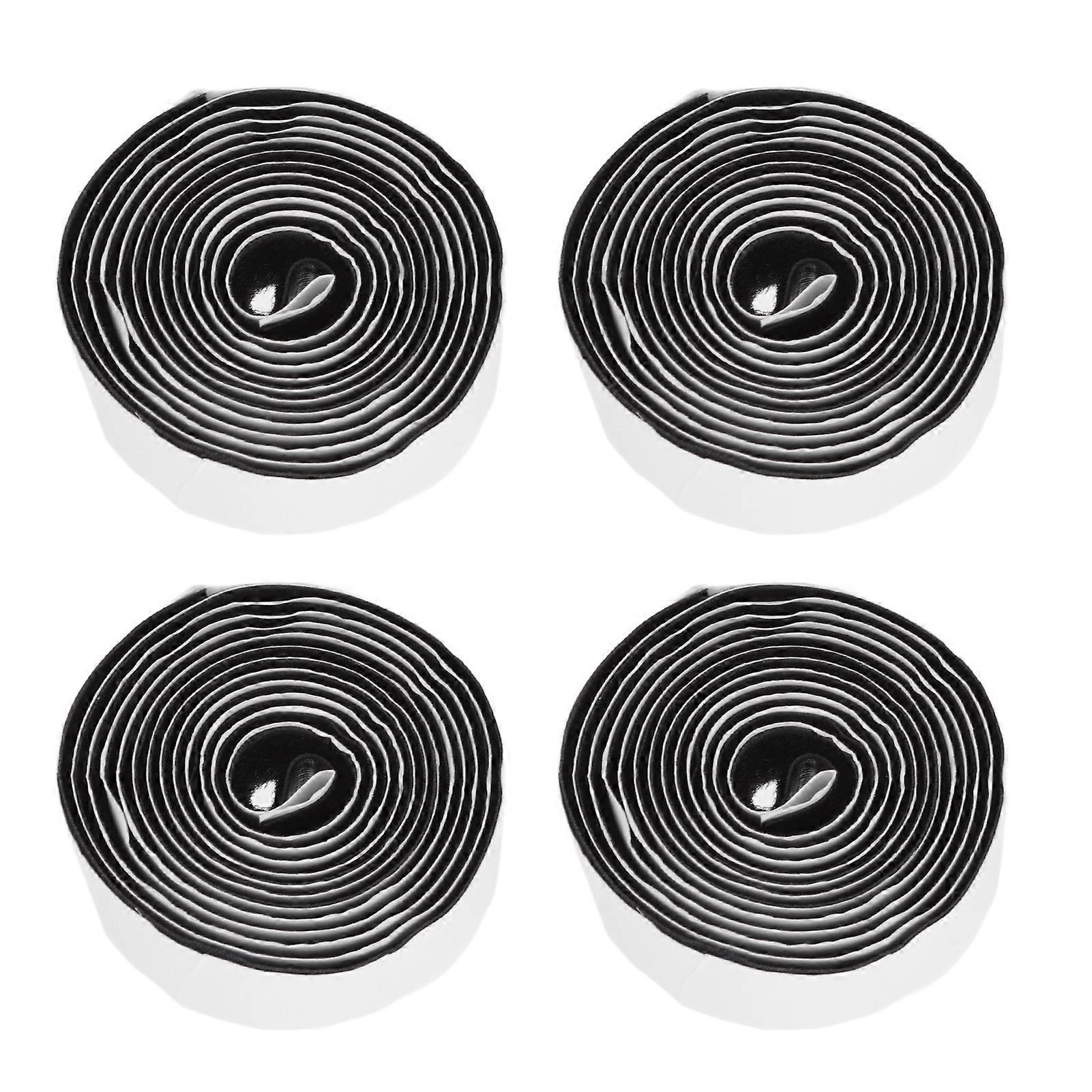 4pcs Self Adhesive Hook And Loop Tape Polyester Super Viscous Roll Sticky Back Strip For Home Storage