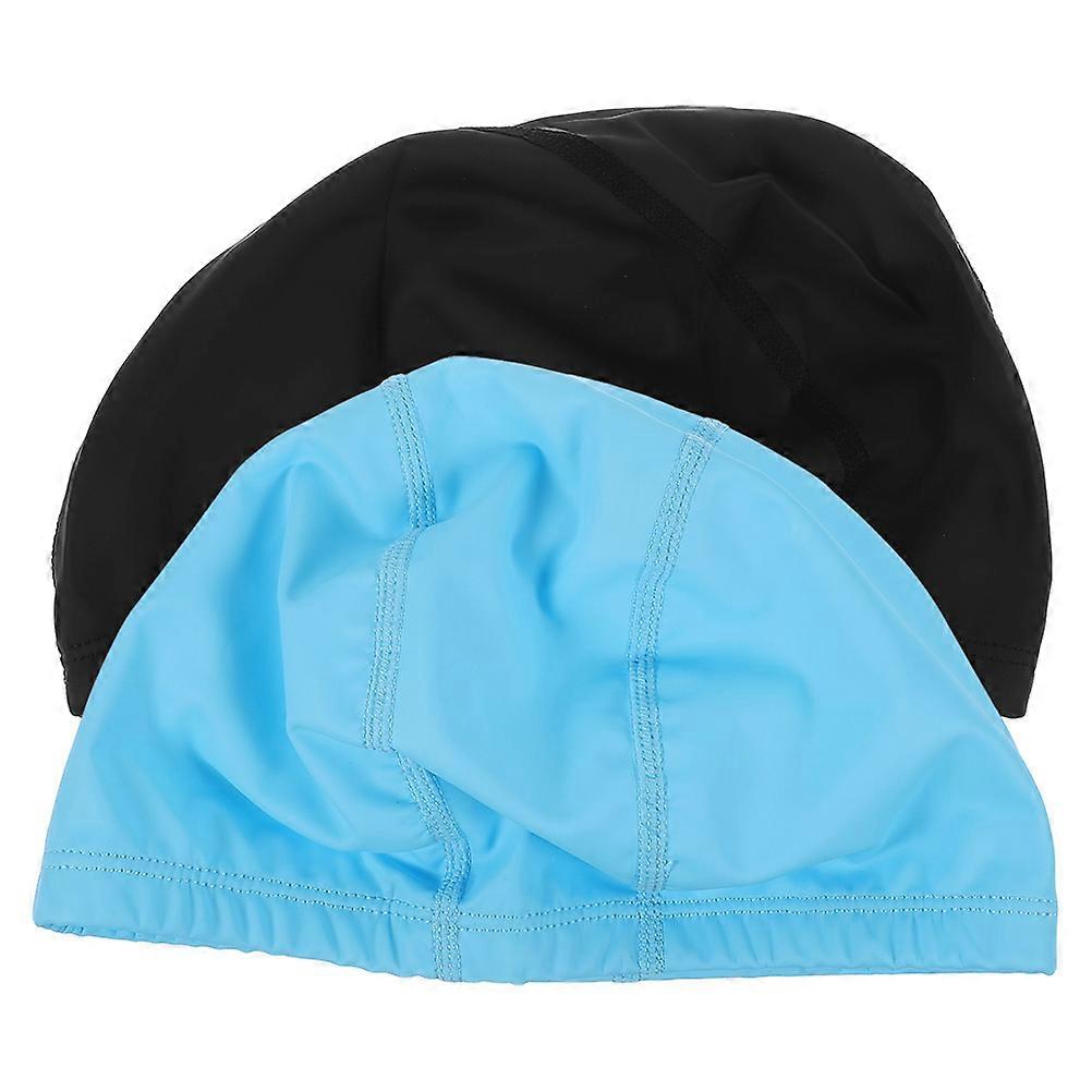 2Pcs Badehut Großer Badehut Erwachsene Badekappe Große Badekappe Unisex-Badehut