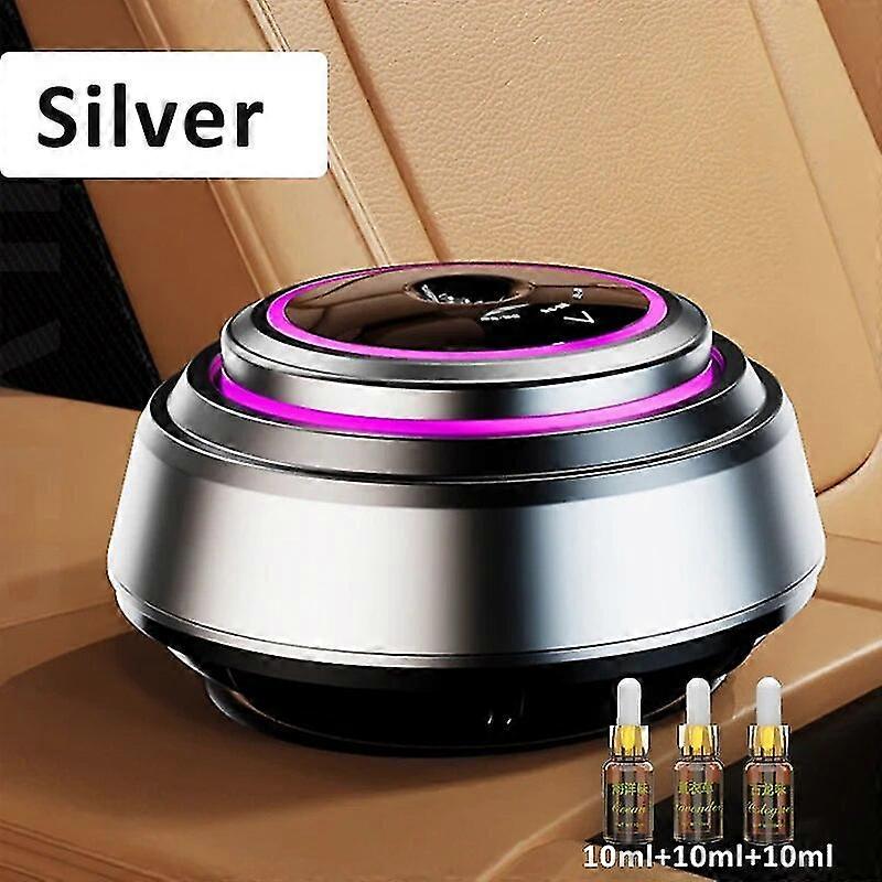 With Ambient Light Car Aroma Diffuser 30ml Essential Oil Car Air Freshener Flower Perfume Cologne Flavoring For Cars Diffuser