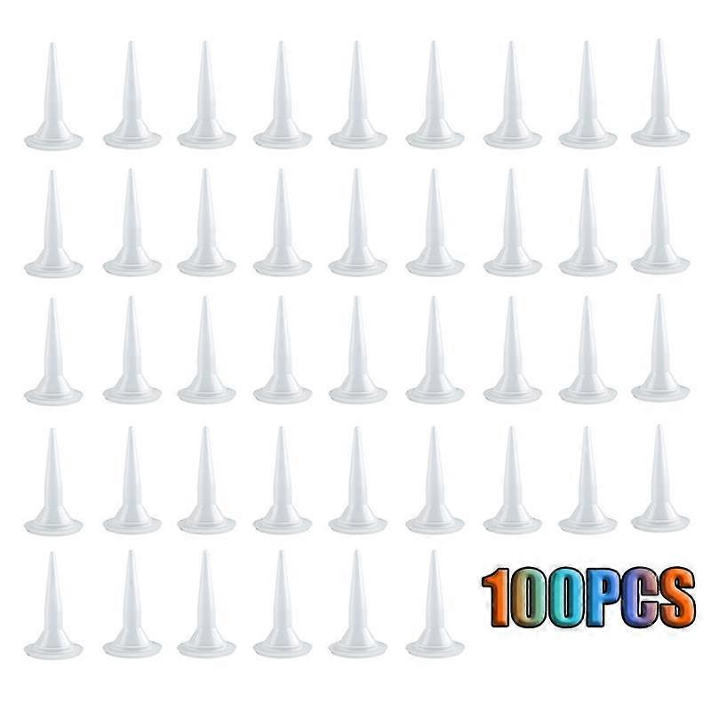 100 PCS Plastic Structure Caulking Nozzles Extender Caulk Nozzle Tip Tool for Caulk Nozzles Applica